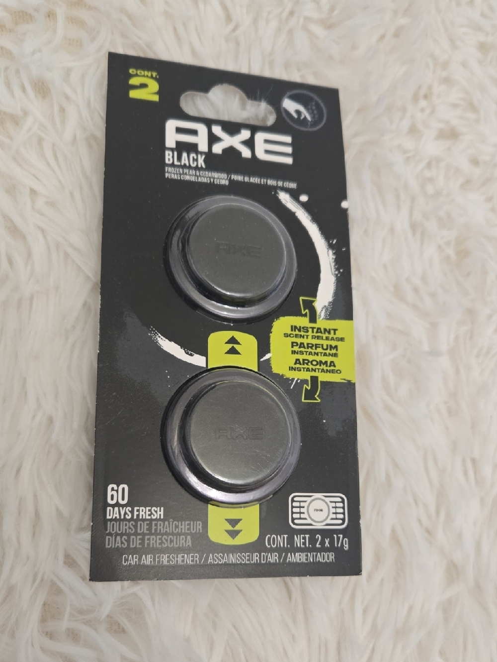 AXE Black Car Air Freshener - Black (2 Pack)